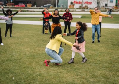 Virtuele knuffel making 'De dans'